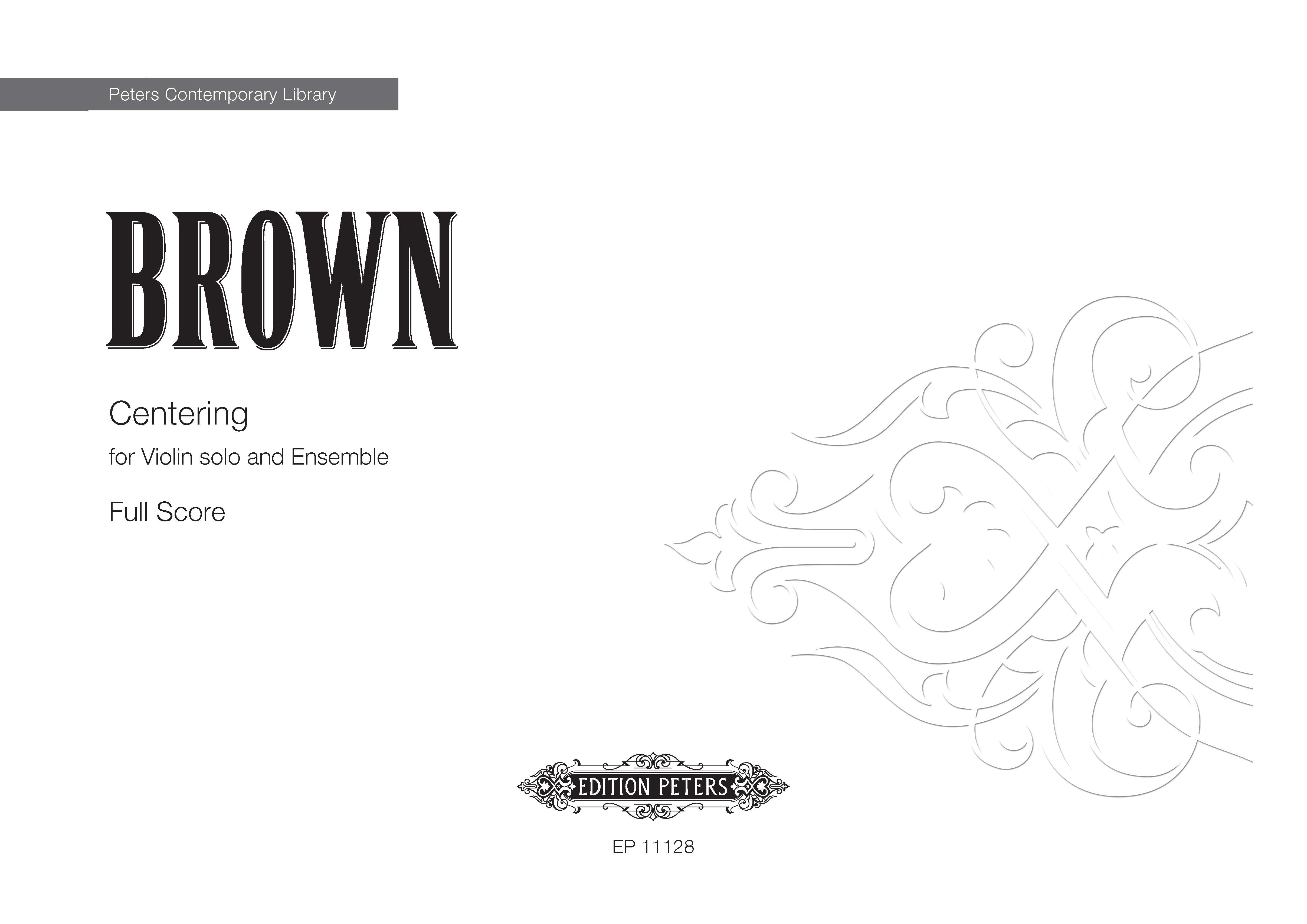 Centering (EP11128) - Violin/Ensemble Full Score (Digital Download)