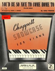You'd Be So Nice To Come Home To - Arr. Louis Singer - Piano Solo (Digital Download)