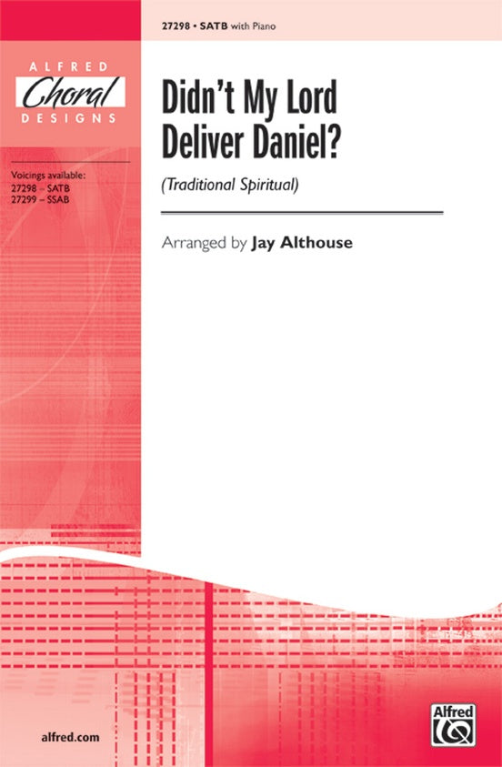 Didn't My Lord Deliver Daniel? – SATB, a cappella Choral Octavo (Digital Download)