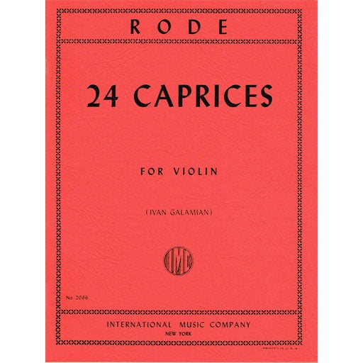 Rode 24 Caprices for Violin