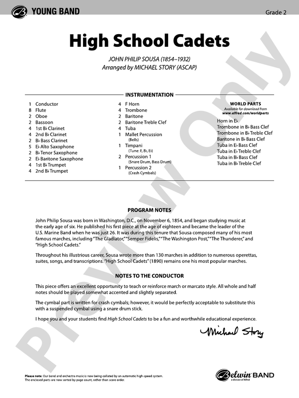 High Sierras - Concert Band Conductor Score & Parts (Digital Download)