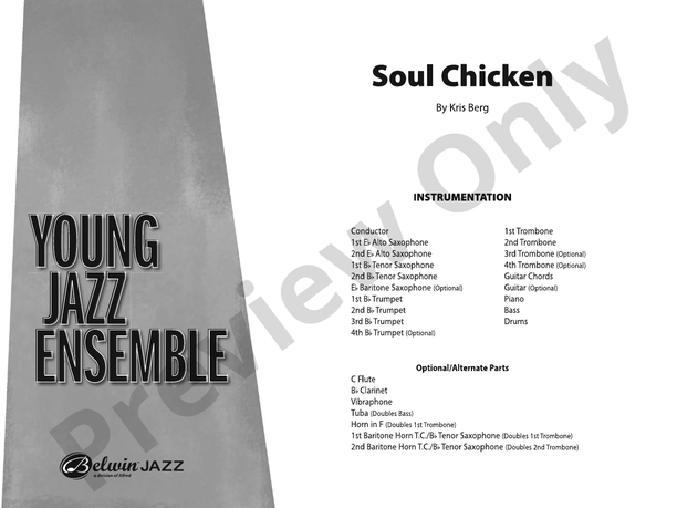 Soul Chicken – Jazz Ensemble Conductor Score & Parts (Digital Download)