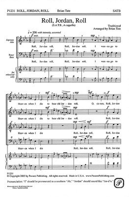 Roll, Jordan, Roll - SATB Brian Tate Pavane Publishing Choral Score Octavo