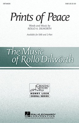 Prints of Peace - Rollo Dilworth - SAB Hal Leonard Choral Score Octavo