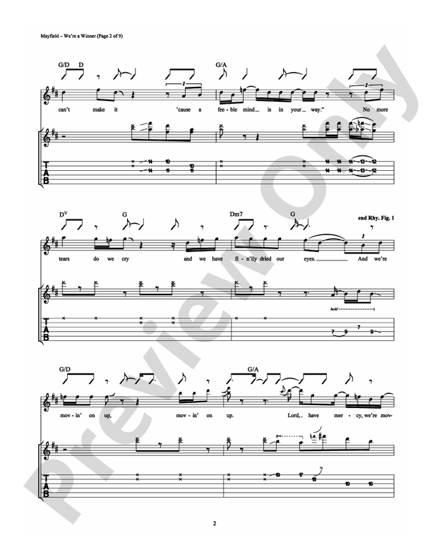 We're a Winner - Guitar TAB (Digital Download)