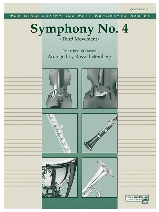 Symphony No. 4, 3rd Movement (Grade 3) – Full Orchestra Conductor Score & Parts (Digital Download)