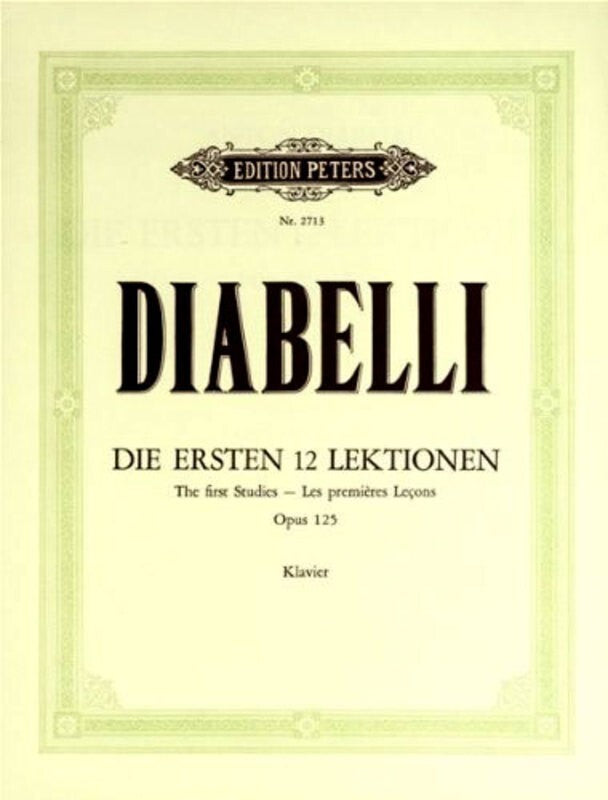 Diabelli - The First Studies Op125 - Piano Solo - Peters EP2713