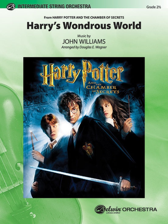 Harry's Wondrous World (from Harry Potter and the Chamber of Secrets) – String Orchestra Conductor Score & Parts (Digital Download)
