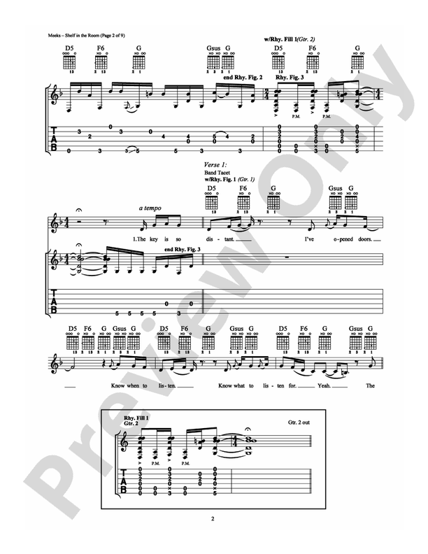 Shelf in the Room - Guitar TAB (Digital Download)