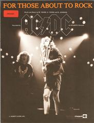 For Those About To Rock (We Salute You) - Melody/Lyrics/Chords (Digital Download)