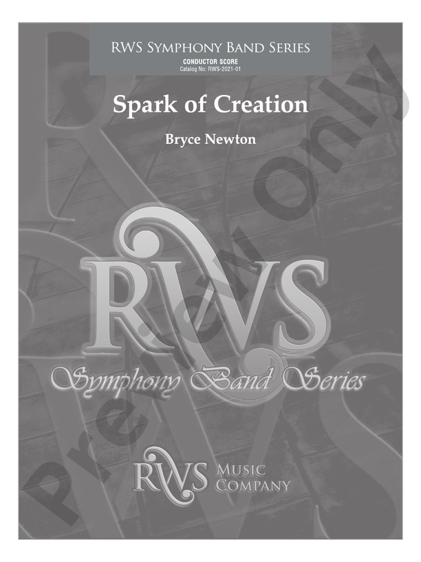 Spark of Creation - Concert Band Conductor Score & Parts (Digital Download)