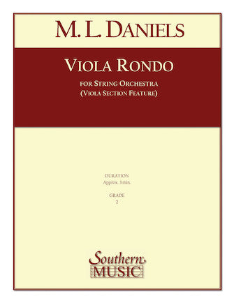 Daniels - Viola Rondo - Viola Section Feature/String Orchestra Score/Parts Hal Leonard 3773672