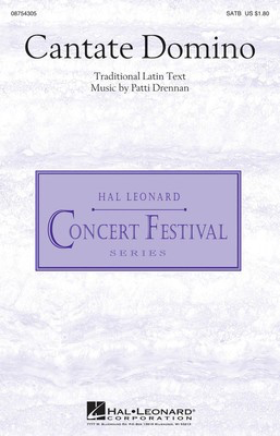 Cantate Domino - Patti Drennan - SATB Hal Leonard Choral Score Octavo