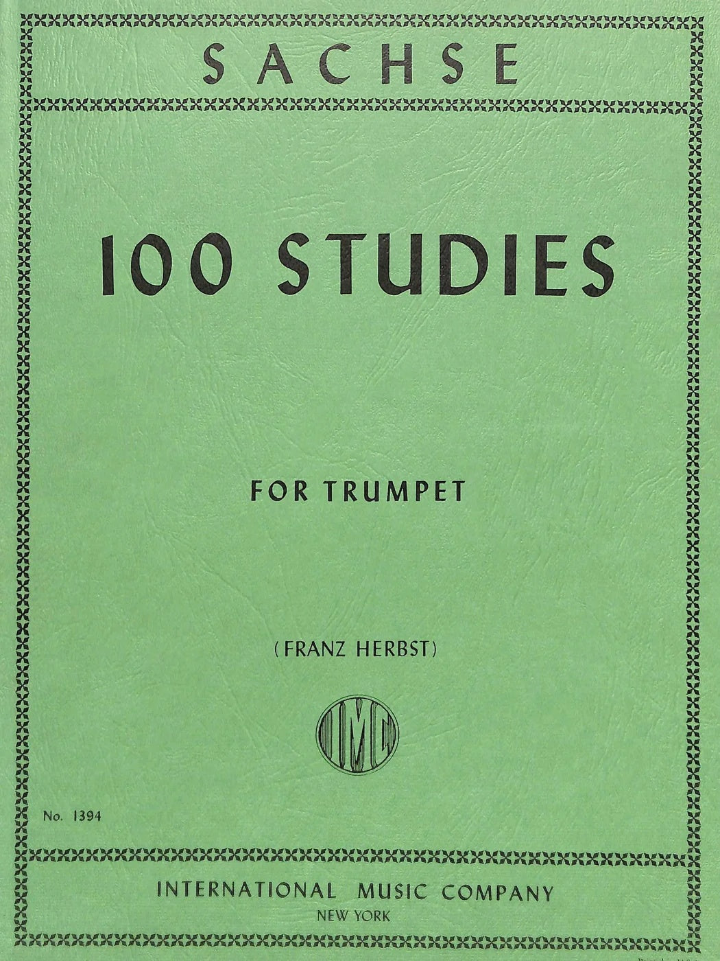 100 Studies - Ernst Sachse - Trumpet IMC1394