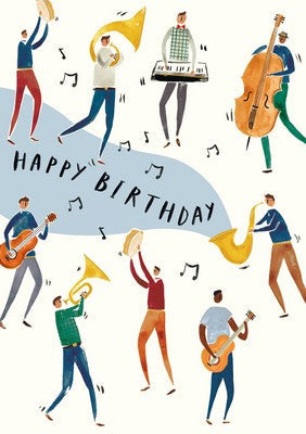 Greeting Card - Happy Birthday Band