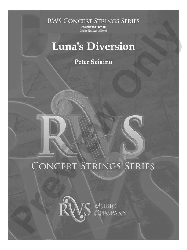 Luna's Diversion - String Orchestra Conductor Score & Parts (Digital Download)