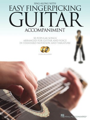 Sing Along with Easy Fingerpicking Guitar Accompaniment - 2 CDs Included! - Guitar|Vocal Hal Leonard Guitar TAB & Lyrics /CD