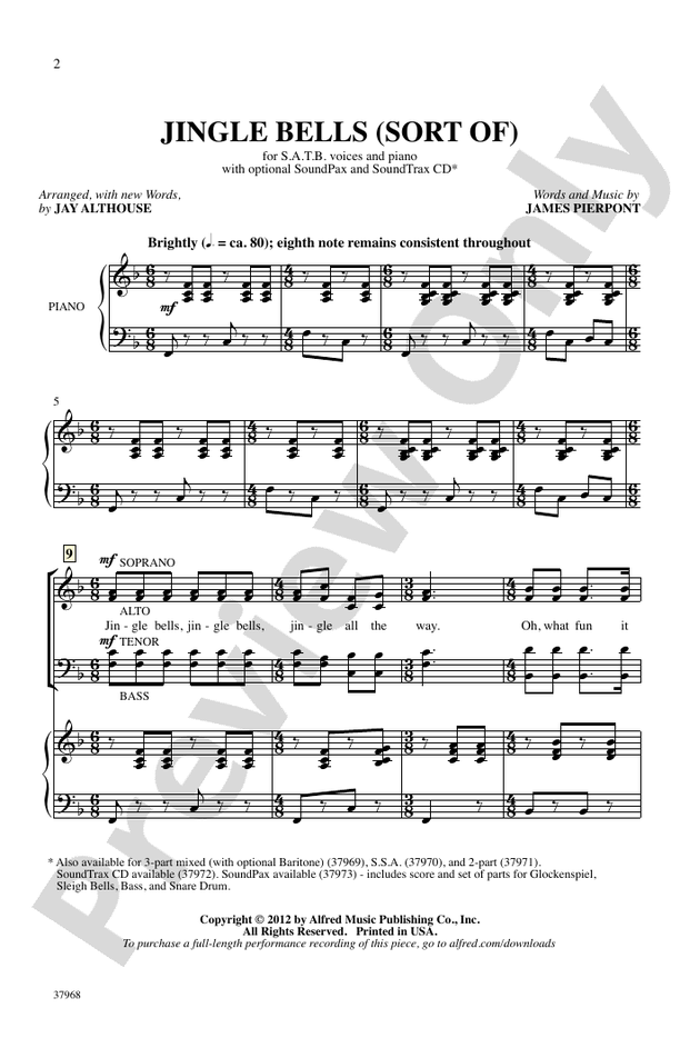 Jingle Bells (Sort Of) – SATB Choral Octavo (Digital Download)