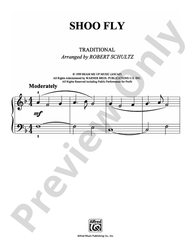 Shoo Fly - Arr. Robert Schultz - Easy Piano (Digital Download)