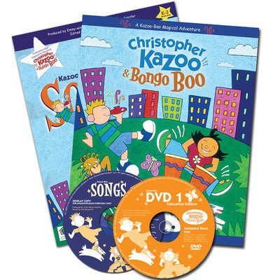 Kazoo-Boo Complete Kit - Storybook, DVD, Songbook, CD & Activities for Pre-K & K-3 - George L.O. Strid|John Henry Kreitler|Mary Donnelly|Patsy Meyer|Ty Parr - R.O. Price Artz Smartz Softcover/CD/DVD