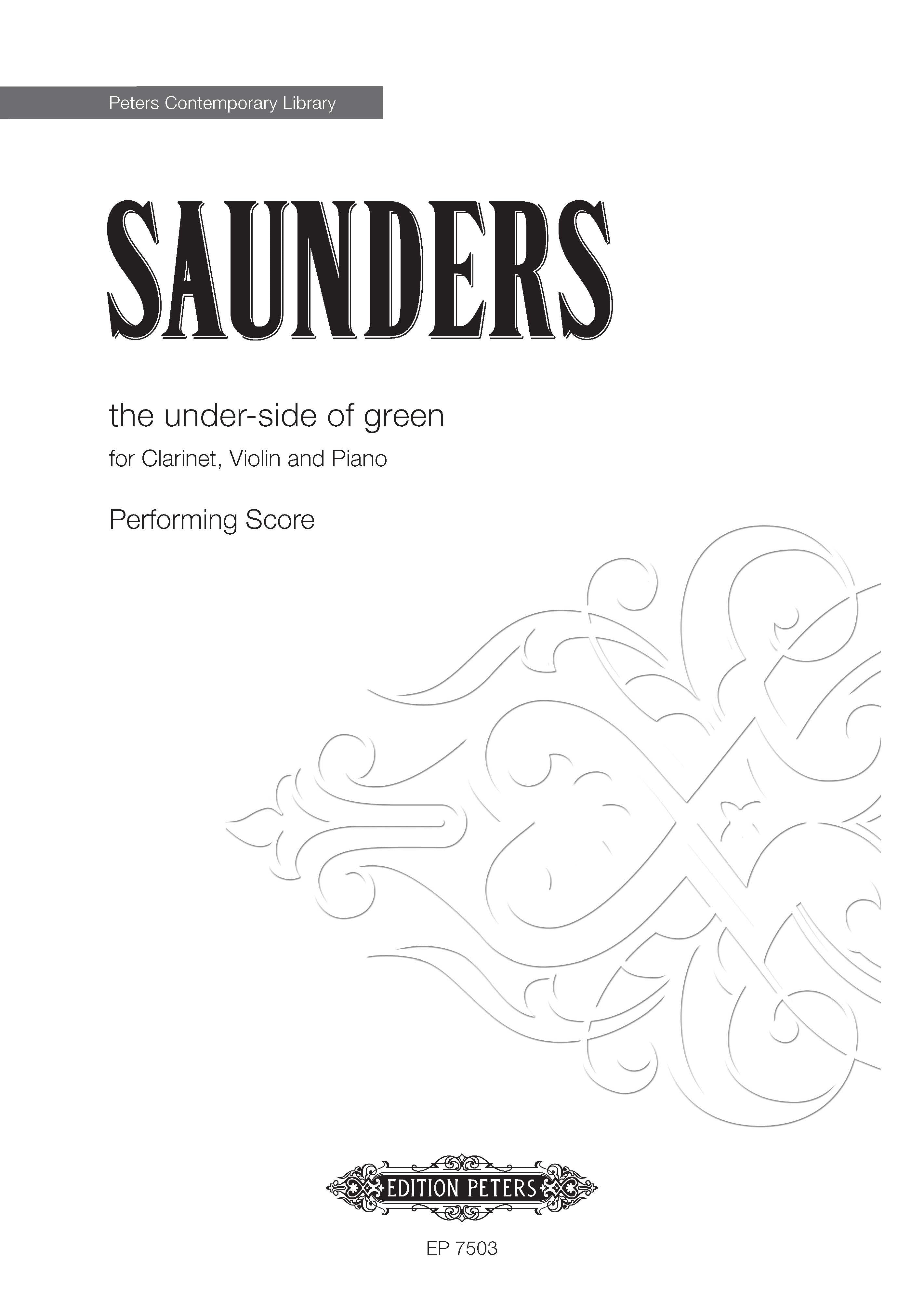 The Under-Side Of Green (EP7503) - Clarinet/Piano/Violin Full Score (Digital Download)