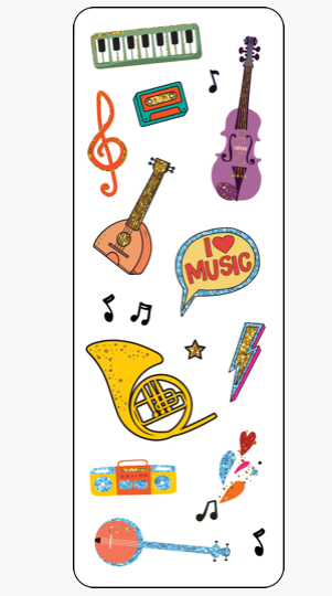 Music Instruments Stickers