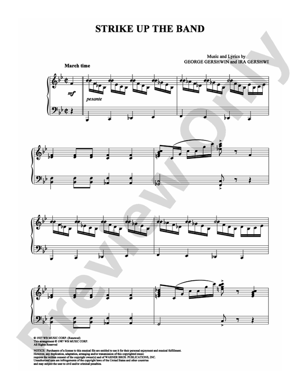 Strike Up the Band - DSM-PS-0005370 - Piano (Digital Download)