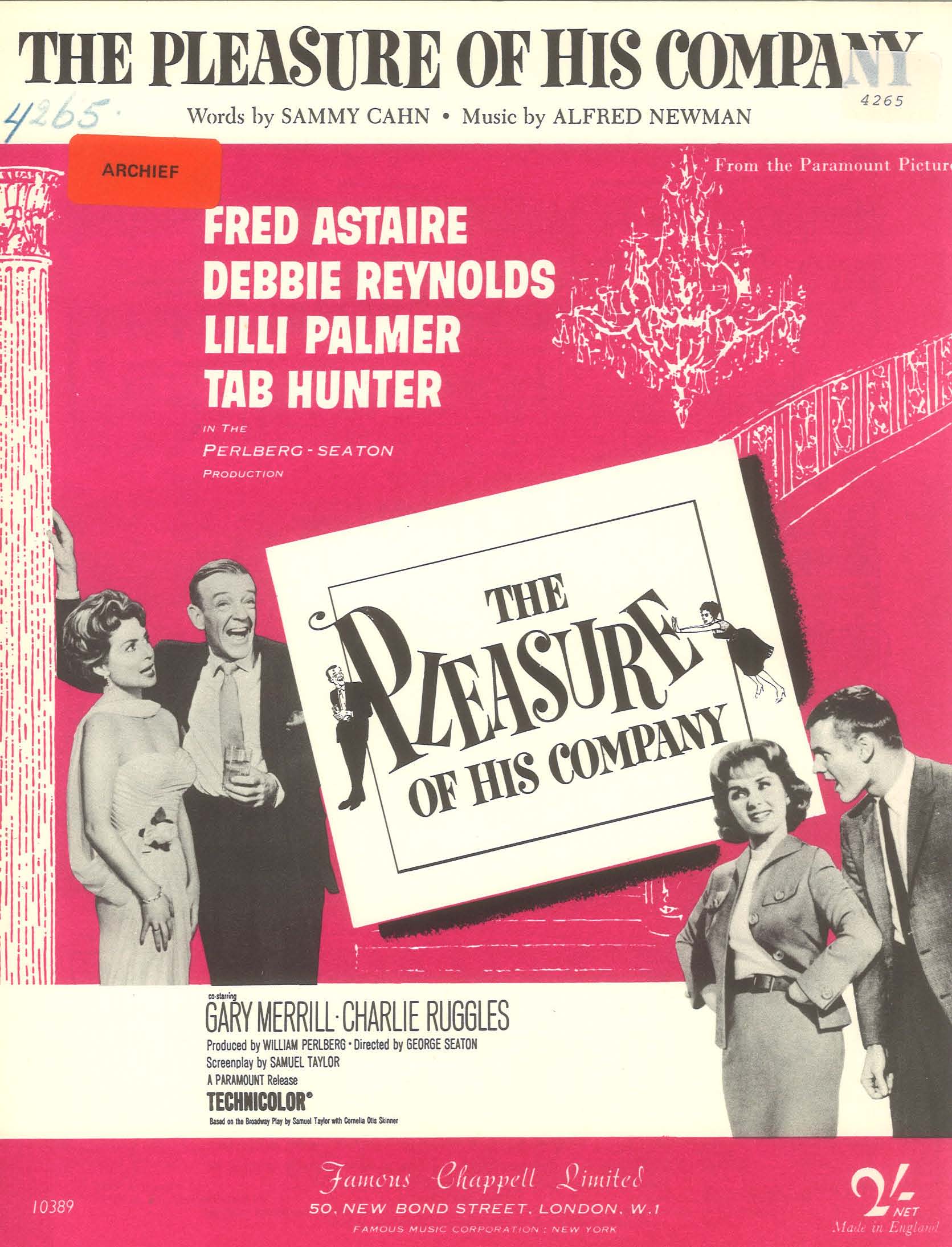 The Pleasure Of His Company - Vocal/Piano (Digital Download)