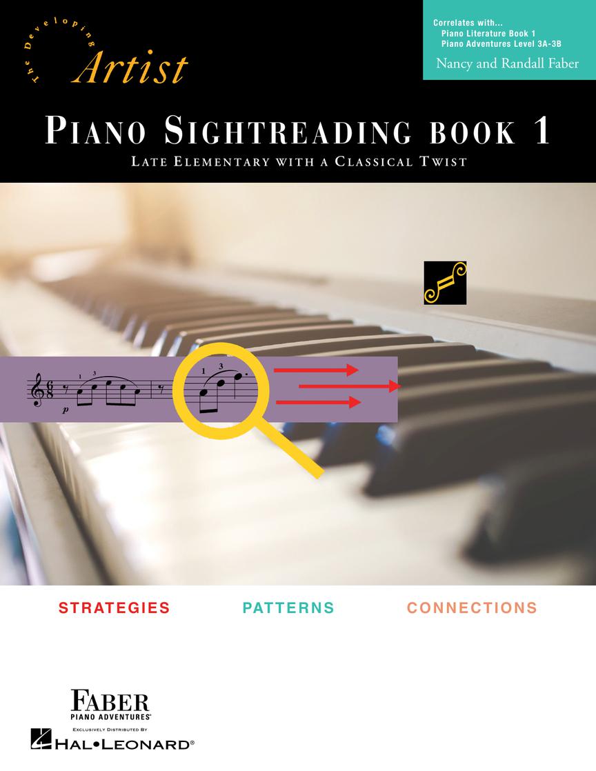 Piano Sightreading Book 1 - Developing Artist Late Elementary with a Classical Twist - Faber Piano Adventures 1217867
