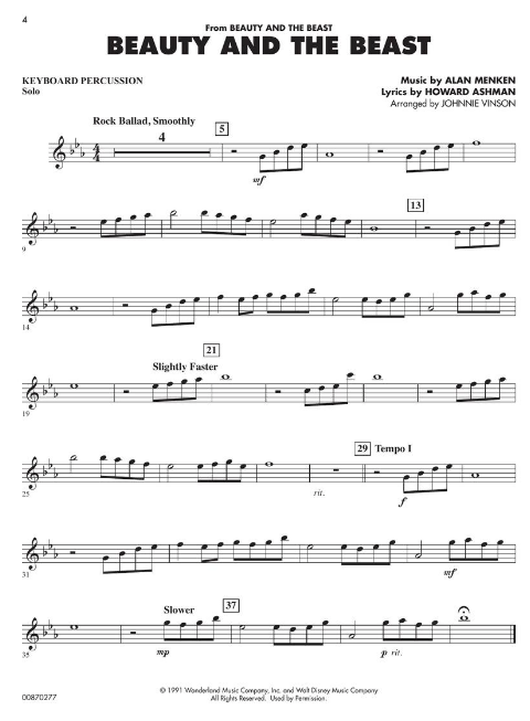 Essential Elements Disney Favorites - Keyboard Percussion - Hal Leonard