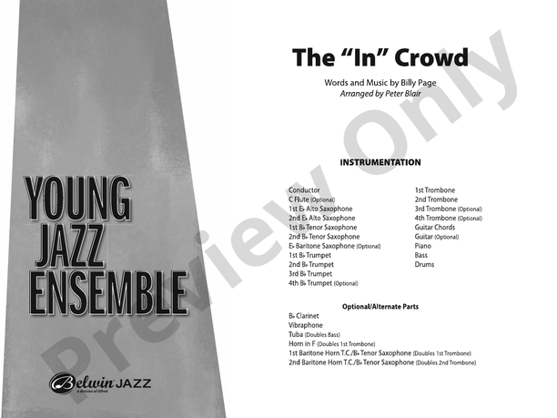 The "In" Crowd – Jazz Ensemble Conductor Score & Parts (Digital Download)