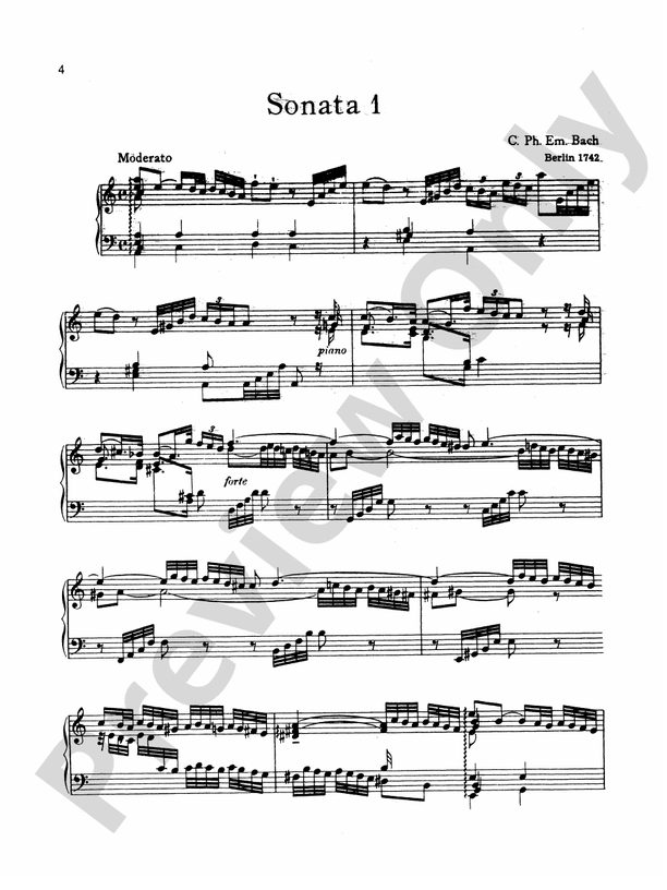 Bach - The Wurttenburg Sonatas (Complete) - Piano Solo (Digital Download)