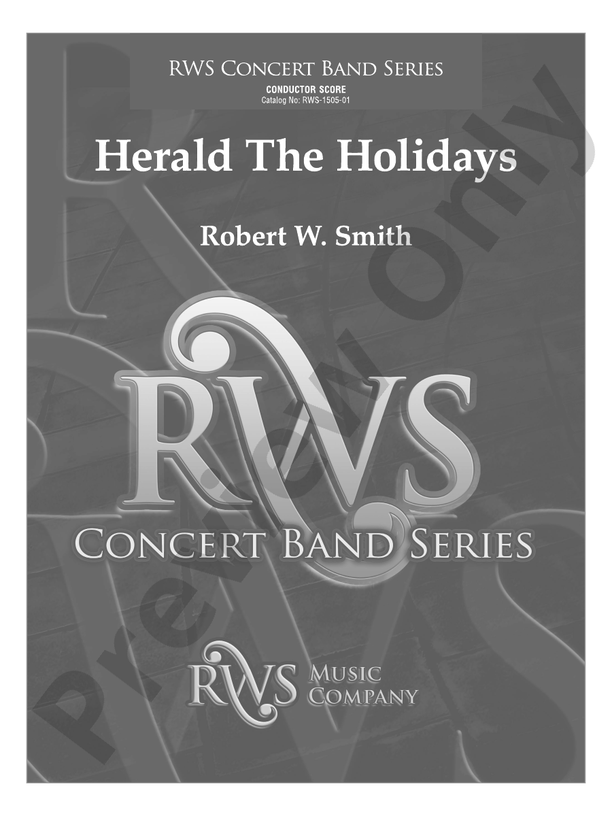 Herald the Holidays - Concert Band Conductor Score & Parts (Digital Download)
