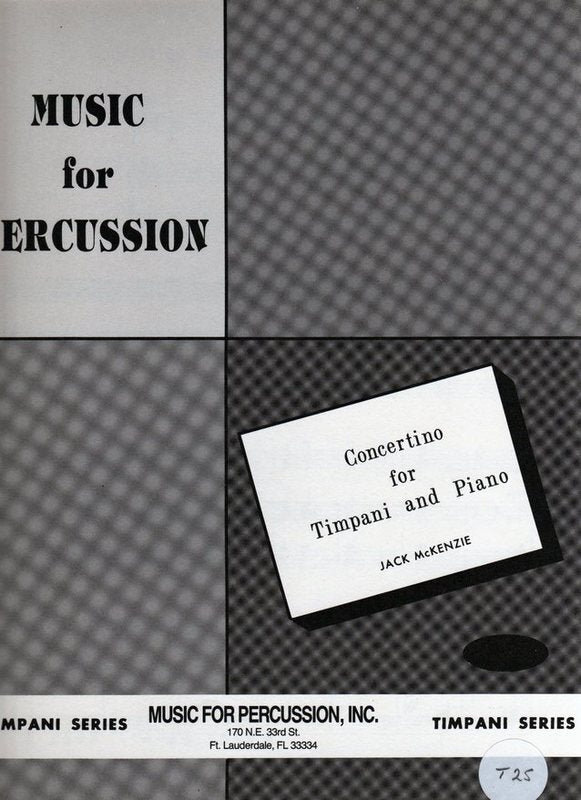 Concertino for Timpani and Piano - McKenzie - Colla Voce Music 55-80025