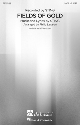 Fields of Gold - SSA - Sting - SSA Philip Lawson De Haske Publications Octavo