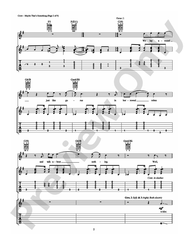 Maybe That's Something - Guitar TAB (Digital Download)