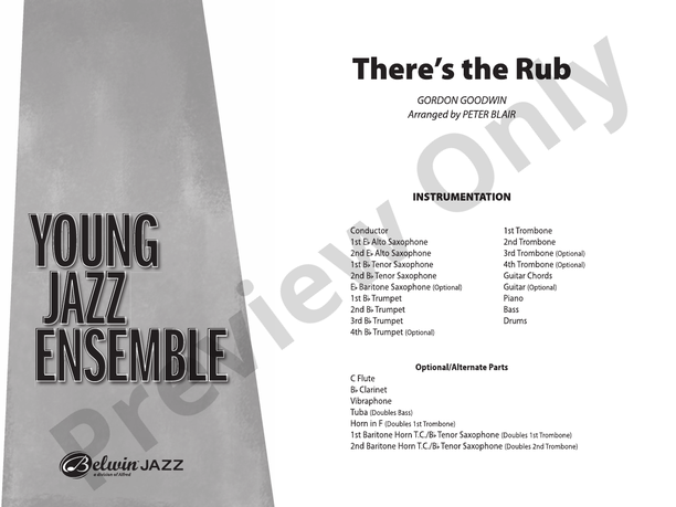 There's the Rub (Grade 2) - Jazz Ensemble Conductor Score & Parts(Digital Download)