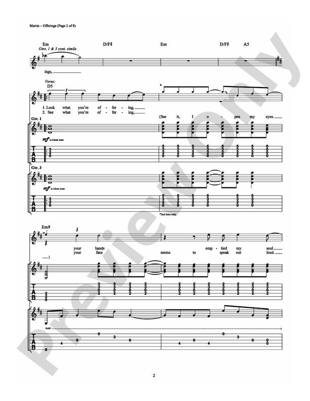 Offerings - Guitar TAB (Digital Download)