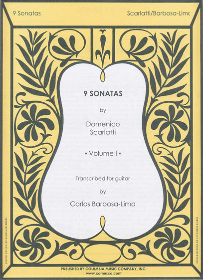Scarlatti - 9 Sonatas Volume 1 - Guitar Solo transcribed Barbosa-Lima Columbia 494-002110