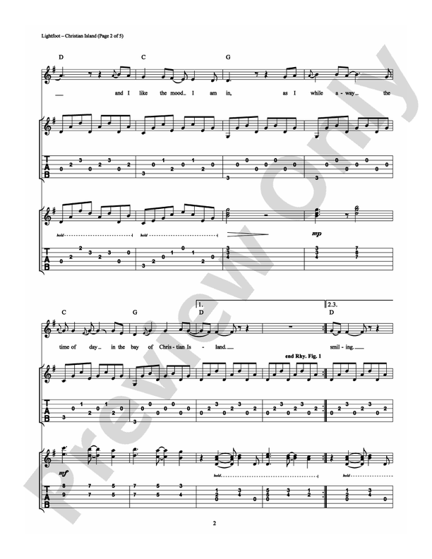 Christian Island - Guitar TAB (Digital Download)