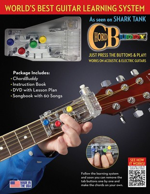 ChordBuddy Learning System - Revised Edition - Includes Color-Coded Songbook, Updated DVD and Revamped Packaging! - Travis Perry Package