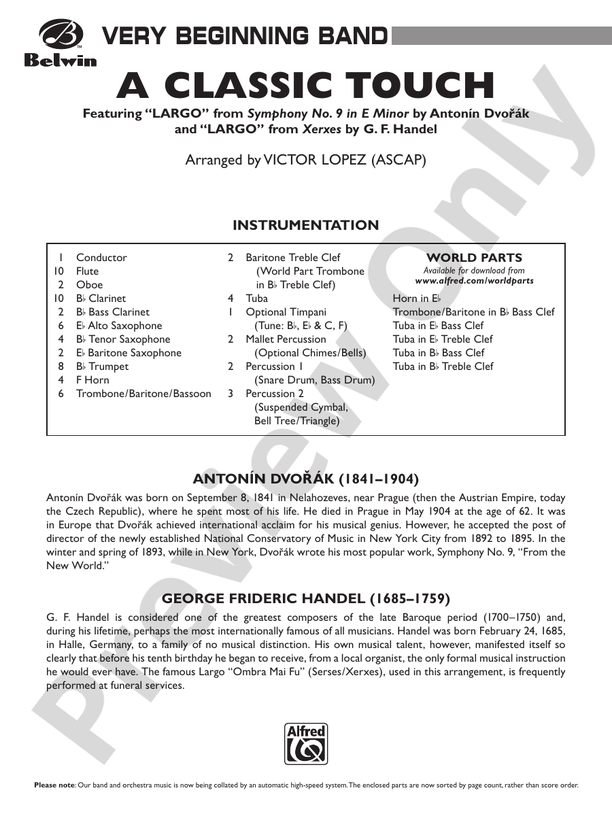 A Classic Touch - Concert Band Conductor Score & Parts (Digital Download)