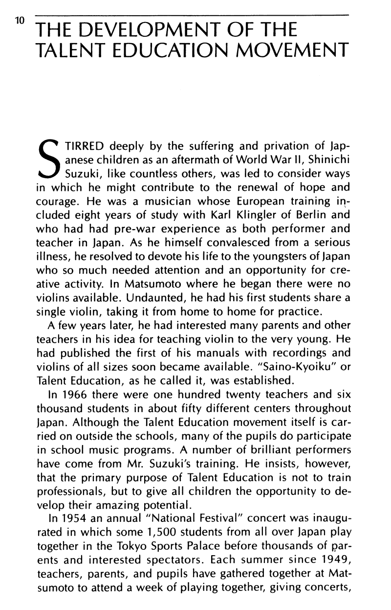 Suzuki Violin Method in American Music Education