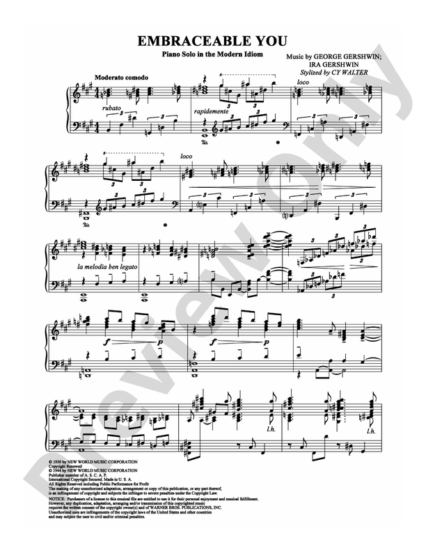 Embraceable You - DSM-PS-0000505 - Piano (Digital Download)