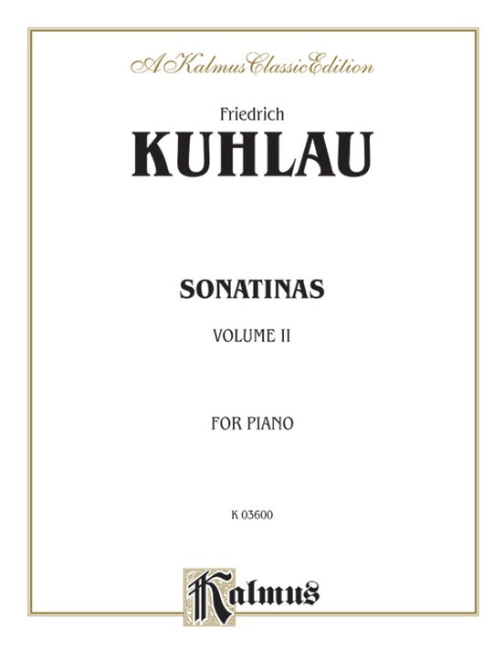 Kuhlau - Sonatinas (Volume II) - Piano Solo (Digital Download)