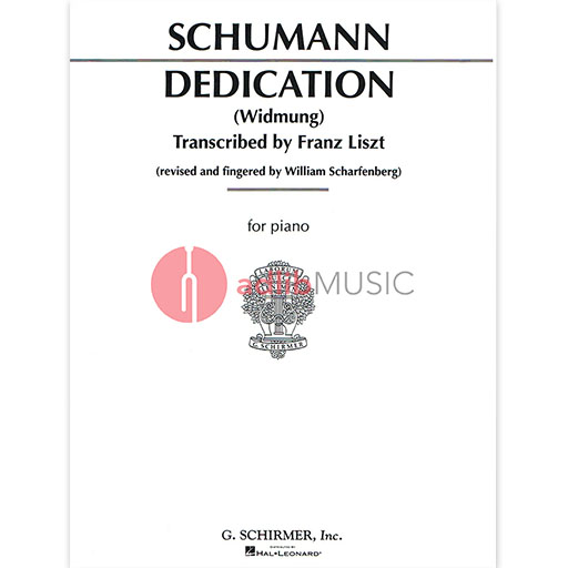 Schumann - Dedication Windmung - Piano Schirmer 50501820