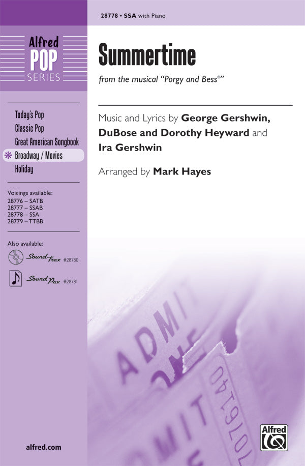 SUMMERTIME (FROM PORGY AND BESS) SSA