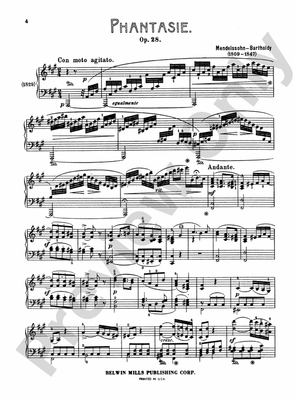 Mendelssohn - Complete Works (Volume II) - Piano Solo (Digital Download)