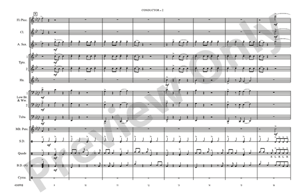 This Is How We Do – Marching Band Conductor Score & Parts (Digital Download)