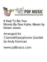 It Had To Be You - Wind Ensemble (Digital Download)